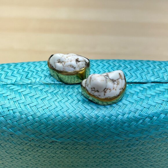 Kayu Women’s Turquoise Woven Gold Clasp Closure Chain Strap Clutch Bag Size S - Picture 8 of 10